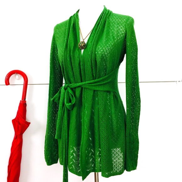 Anthropologie Sweaters - Knitted & Knotted Wrap Cardigan Sweater Sz S